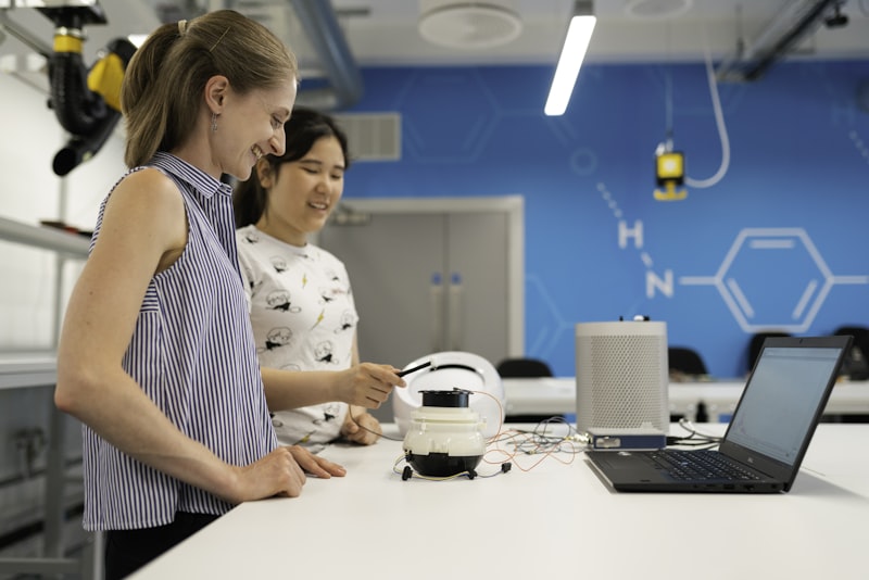 Scientists working